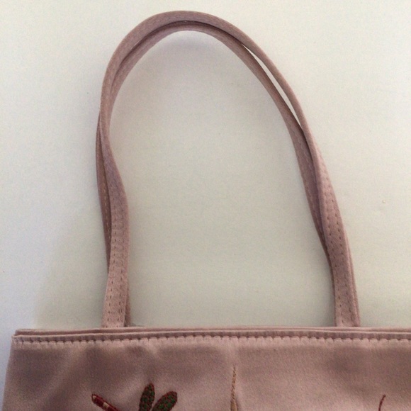 RARE ANYA HIMDMARCH PINK SATIN EMBROIDERED MINI HANDBAG - Picture 10 of 16